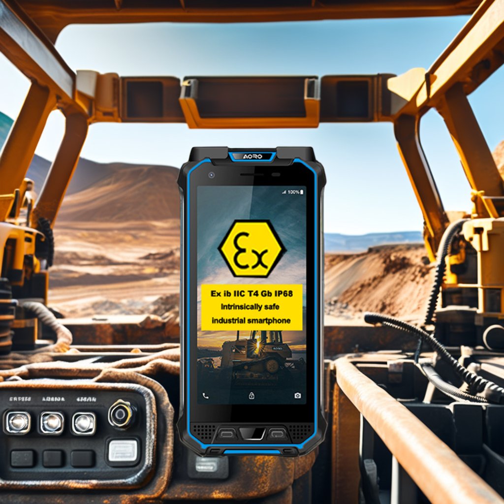 Anti-explosion Camera VHF Nfc Smartphone Barcode Approval Explosion Proof Android ATEX Zone 1/21 LTE Ip68 Rugged Mobile Phone